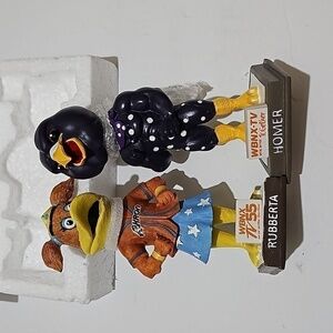 Homer & Rubberta Duck Bobblehead Collectibles‎ New Akron Mascot